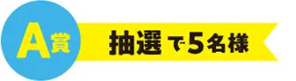 A賞 抽選で5名様
